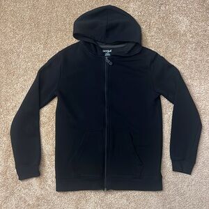 Cat & Jack Black Kids Full Zip Up Jacket Size Large 12/14